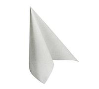 PAPSTAR 50 Napkins Royal Collection 40 x 40 cm White Casali Fabric Look | Premium tissue napkins in linen look for weddings and birthdays, dimensionally stable and soft with elegant Casali decoration