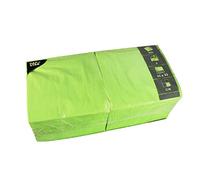 Papstar 81656 3-Ply 1/4-Fold Serviettes 33 x 33 cm Apple Green (Pack of 250)
