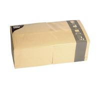 Papstar 84579 napkins/tissue napkins, 3-ply, cream (250pcs), 1/8 fold, 13 x 13 inch, value pack for your home, restaurant or parties, in a large pack of 250