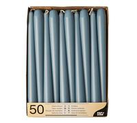 Papstar Candle, 2.2 cm Diameter, 25 cm, Arctic Blue, Pack of 50