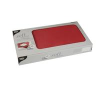 Papstar Centerpiece Red Fabric-Like Fleece Soft Selection 80X80Cm