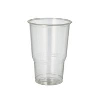 Papstar Cold Drink Cup PLA Pure 0.25l Clear with Foam Edge 70 Pieces