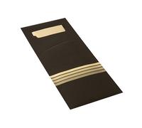 Papstar Cutlery Bags Black/Cream