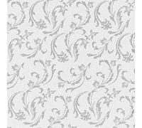Papstar ´Damascato´ 85005 50 x Serviettes ´Royal Collection´ 1/4 Fold 40 cm x 40 cm Grey Decorative Serviettes
