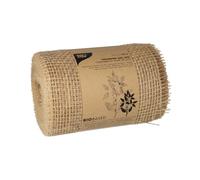 Papstar Jute Table Runner 10 m x 15 cm Natural on Roll