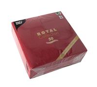 Papstar Napkins Bordeaux 40x40cm 50 Pieces