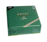 Papstar Royal Collection #84884 Serviettes 1/4 Fold 40 cm x 40 cm Dark Green