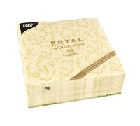 Papstar Napkins Damascato Champagne