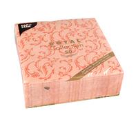 Papstar Royal Collection #84997 Serviettes 1/4 Fold 40 cm x 40 cm Nectarine Damascato Pack of 50