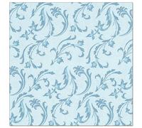 PAPSTAR, Royal Collection #85003 Serviettes 1/4 Fold 40 cm x 40 cm Turquoise Damascato
