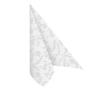 Papstar Napkins Damascato White 40 x 40cm 50 Pieces 84994