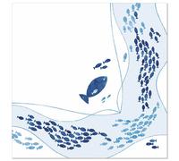 Papstar Napkins Fish 40x40 cm 50 Pieces