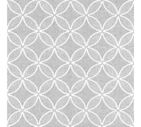 Papstar Napkins Gray Circle Flowers 40x40cm 50 Pieces