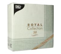 Papstar Napkins ROYAL Collection Linum Jade Green 40x40cm 50 Pieces