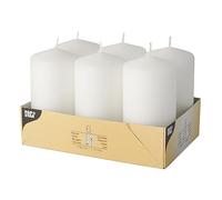 PAPSTAR Pappstar Pillar Candles White 60 x 115 mm (Pack of 6)