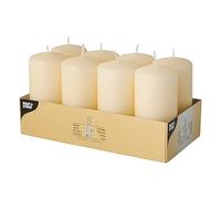 Papstar Pillar Candles Ø 50 X 100mm, Pack of 8