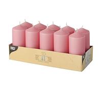 Papstar pillar candles, antique rose, 40 mm x 90 mm (10 pieces)