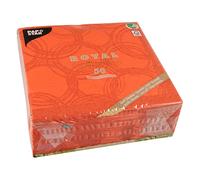 Papstar Royal Collection #86494 Serviettes 1/4 Fold 40 cm x 40 cm Nectarine Bubbles
