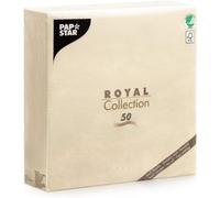 PAPSTAR Royal Collection 11621 Serviettes with 1/4 Fold 40 x 40 cm Champagne-Coloured Pack of 50