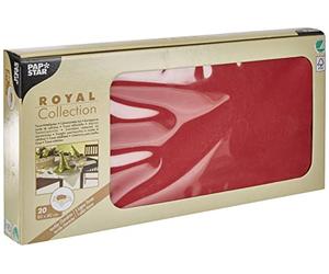 PAPSTAR, Royal Collection #81891 Tablecloth 80 x 80 cm Bordeaux Pack of 20
