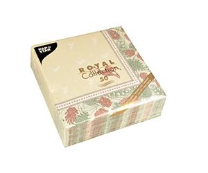 PAPSTAR, Royal Collection #85654 Napkins 1/4 Fold 40 cm x 40 cm Majestic Deer Pack of 50