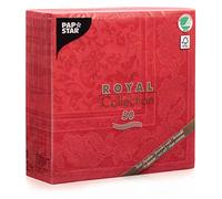 PAPSTAR Napkins, Cotton, red, 40 x 40cm