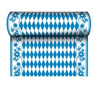 Papstar Table Runner made of Airlaid fabric-like 24 m x 40 cm Bavarian Blue