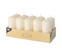 10Pcs Pillar Candles 40x90mm Church Wedding Home Xmas Garden Ivory Candles