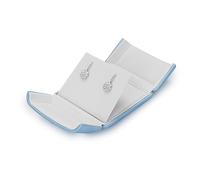 Papten Modern Blue Earrings Gift Box with Snap Button,Double-Open Style,Portable Pendant Storage Box for Drawer Oranizer/Wedding