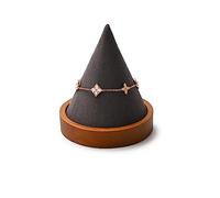 Papten Solid Wood Bracelet Holder Bangle Bracelet Display Stand with Superfiber Cone for Desktop for Jewellery Store(Grey)