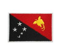 Papua New Guinea Country Flag Patch Iron On Embroidered Applique Patch Papua New Guinea Country Flag Iron On Sew On Emblem Badge
