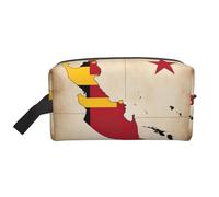 Papua New Guinea Flag map03 Print Toiletry Bag for Men Travel Toiletry Bag, Spacious Capacity Cosmetic Bag for Women