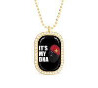 Papua New Guinea It's My DNA Women's Necklaces Pendant Necklace Fashion Diamond Jewelry with Chain