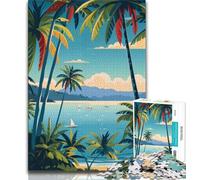 Papua New Guinea Jigsaws Puzzles 1000 Pieces for Adults Gifts,Staycation Kill Time Every Piece Is Unique - Challenging Family Fun Game 38x26cm