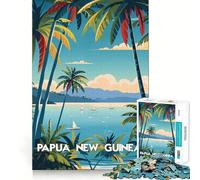 Papua Tropical Escape 1000 Piece Jigsaw Puzzles for Adults Jigsaw Logic Sense Toy Leisure Fun Smooth Edge Heartfelt Gift (50x75cm)