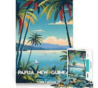 Papua Tropical Escape Jigsaw Puzzles for Adults 1000 Piece Logic Boost Toy Group Joy Premium Edge Bday Surprise (38x52cm)