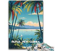 Papua Tropical Escape Jigsaw Puzzles for Teenagers 1000 Piece, Family Activity with Matching Poster And Trivia Sheet for Age 14+ 1000pcs(50x75cm)