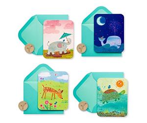 Papyrus 20 x Moon Sun Rain Blank Cards & Envelopes
