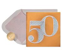 Papyrus 50th Birthday Card (50 Looks Amazing On You)