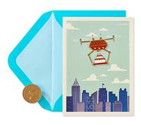 Papyrus Birthday Card (Drone Carrying Cake)