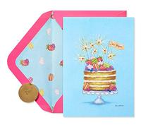 Papyrus Birthday Card for Mom - Designed by Bella Pilar (Sparkler Cake)