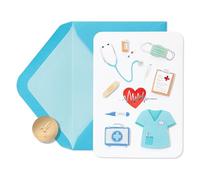 Papyrus Blank Appreciation Card (Doctor, Nurse, Medical Symbols)