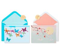 Papyrus Blank Cards with Envelopes, Cherry Blossoms (2-Count)