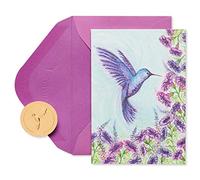Papyrus Blank Cards with Envelopes - Designed by Bella Pilar, Purple Hummingbird (14-Count)
