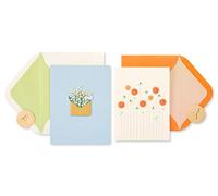 Papyrus Blank Cards with Envelopes, Flowers (2-Count)