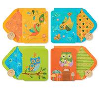 Papyrus Blank Cards with Envelopes, Owls and Birds (20-Count)