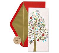 Papyrus Boxed Christmas Cards with Envelopes, Joyful Christmas Celebration, Tree (16-Count)