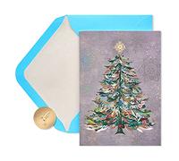 Papyrus Christmas Cards Boxed with Envelopes, Joyful Holiday, Festive Christmas Tree (14-Count)