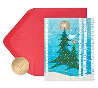 Papyrus Christmas Cards Boxed with Envelopes, Peace and Happiness, Snowbird (20-Count)