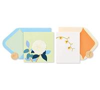 Papyrus Elegant Blank Cards with Envelopes, Rose and Orchid (2-Count)